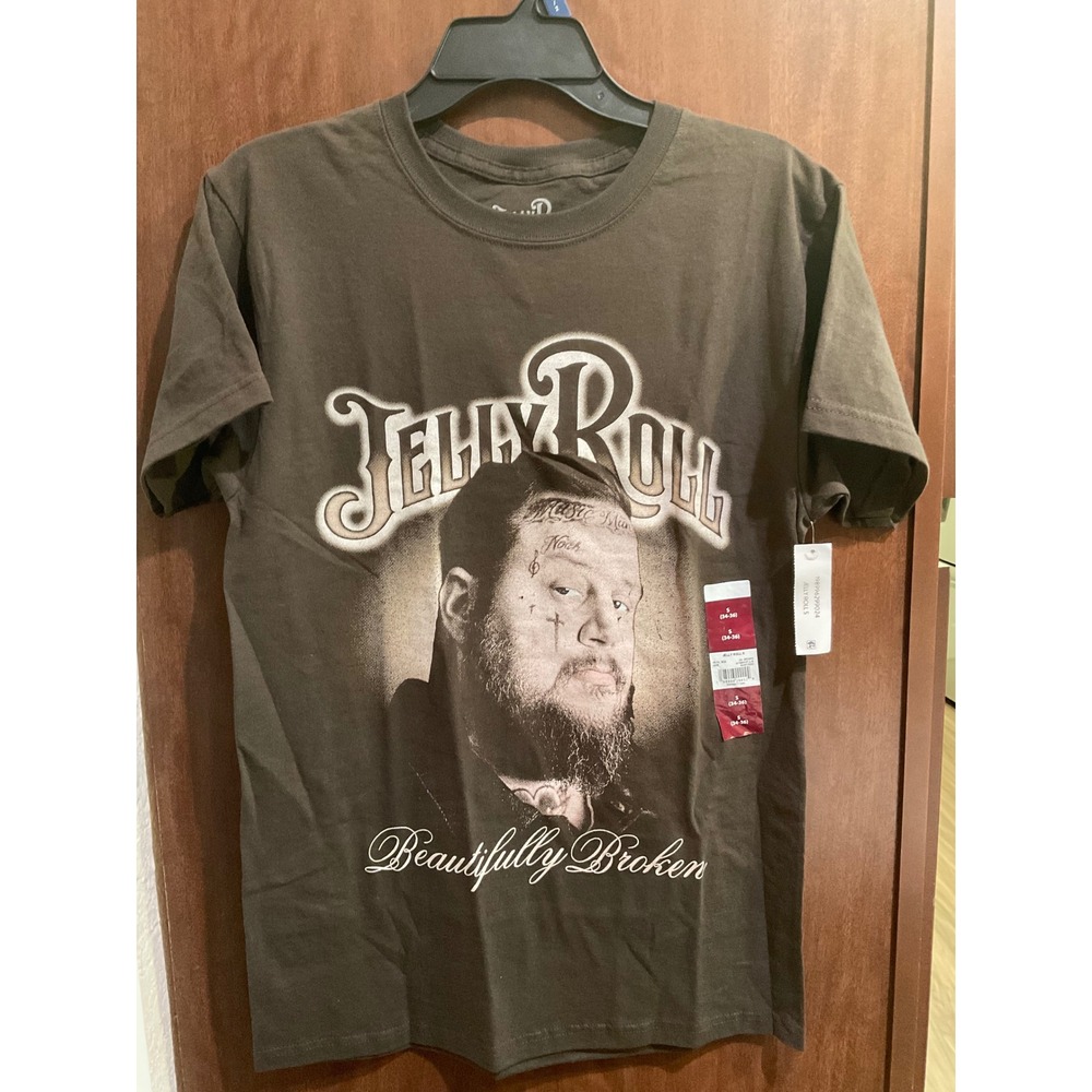 Jelly Roll Men's Beautifully Broken Graphic Tee size S (D-045)